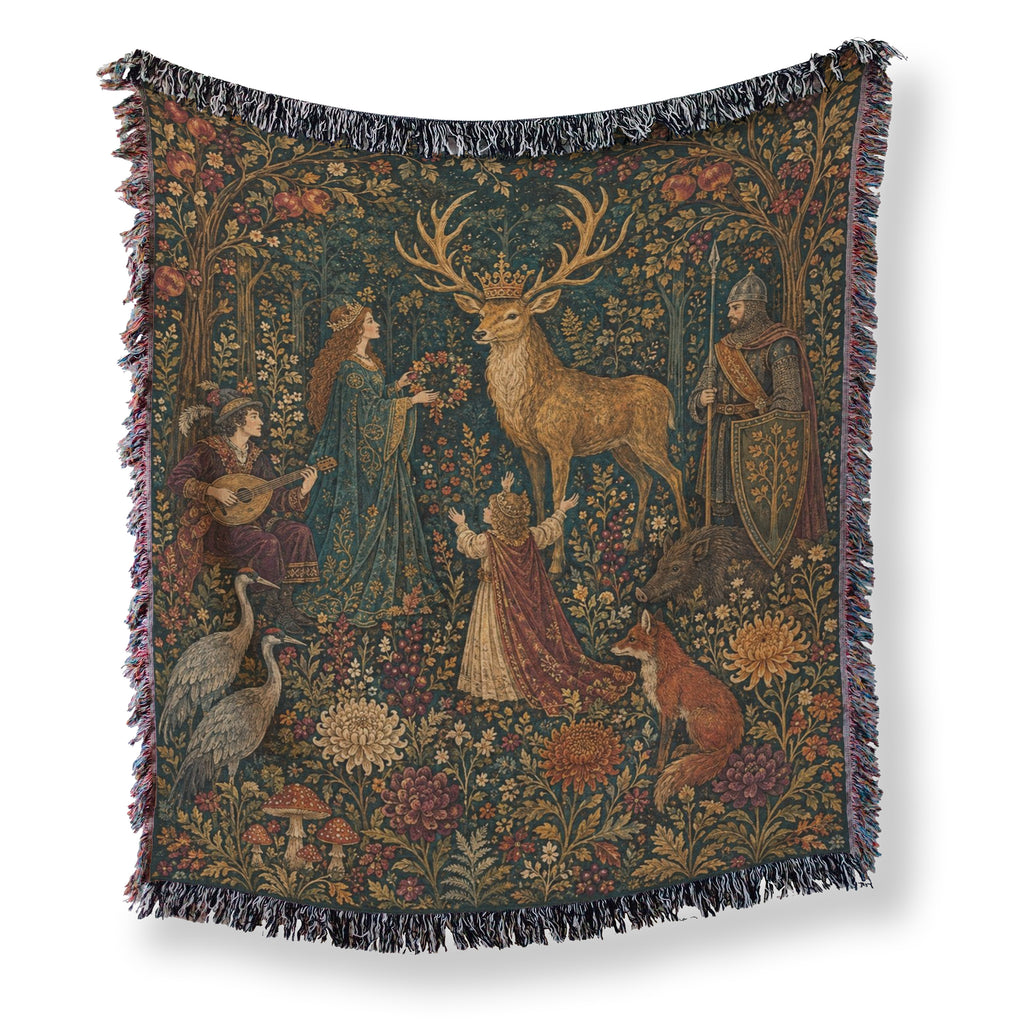 The Court of the Crowned Stag Blanket
