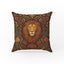 The Lion of Pomegranates – Medieval Floral Pillow