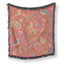 Coral Songbird Garden Blanket