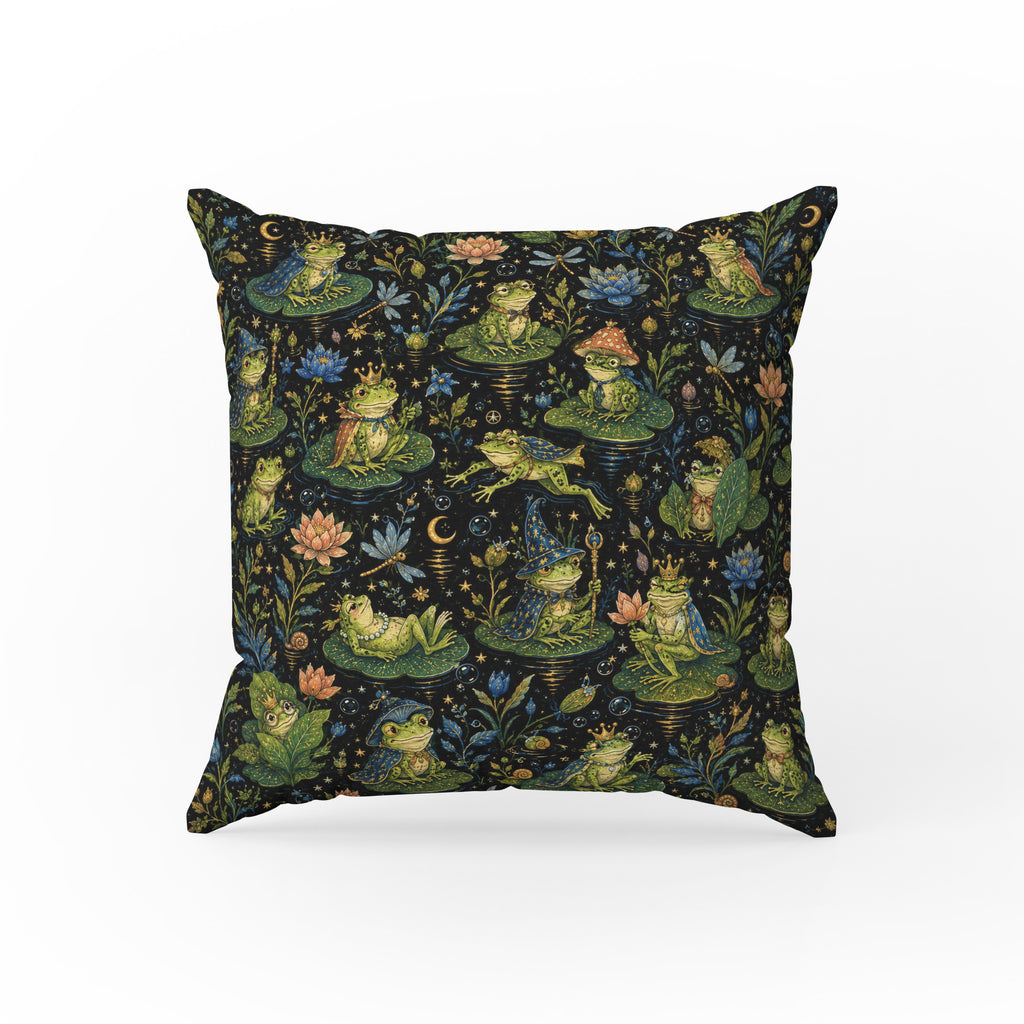 The Frog Court – Whimsical Pond Pillow