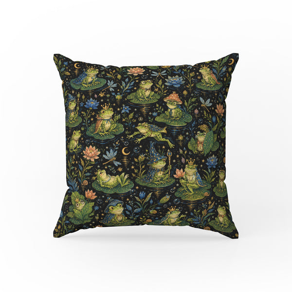 The Frog Court – Whimsical Pond Pillow