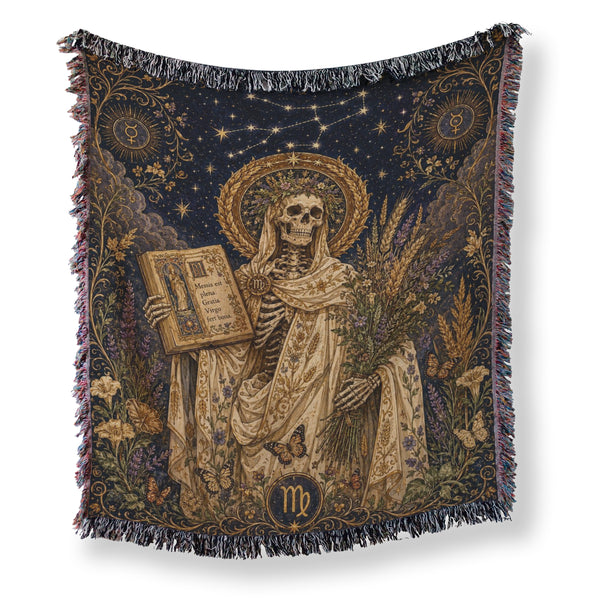 Virgo Harvest Scholar – Gothic Zodiac Blanket