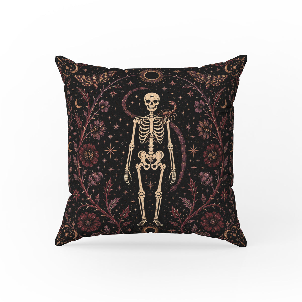 The Eclipse Scorpion – Scorpio Gothic Zodiac Pillow Main image