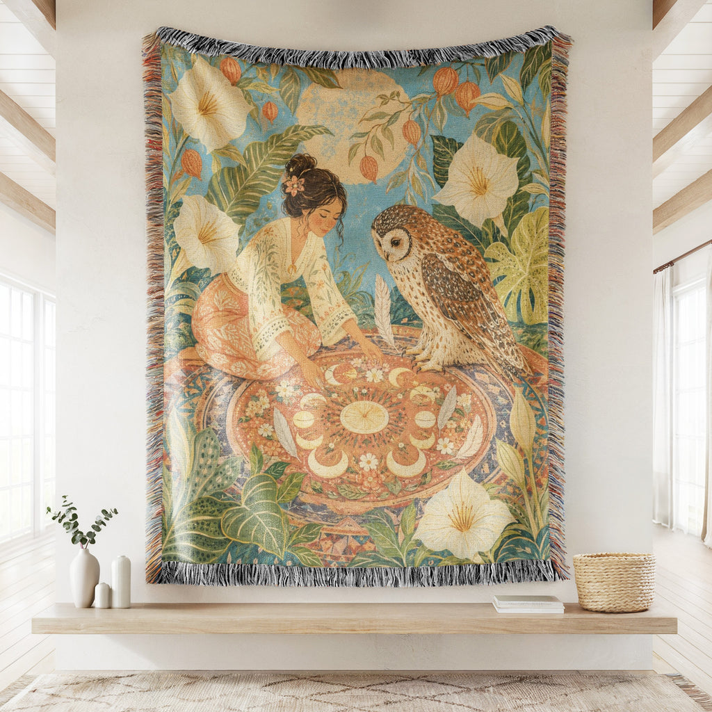 Owl Tea Garden Blanket