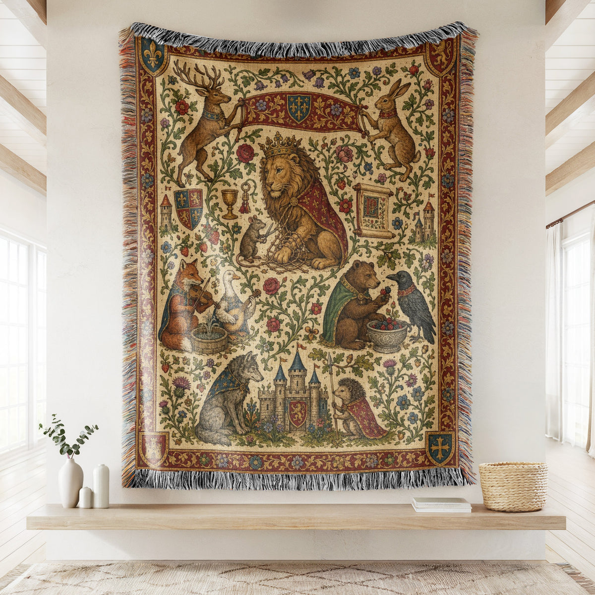 The Crowned Lion Court Blanket