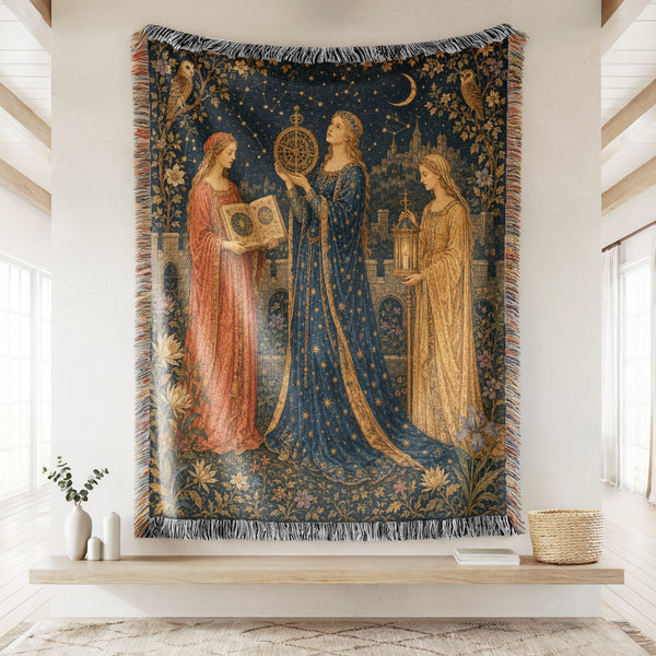 The Astrologers of the Moon Court Blanket