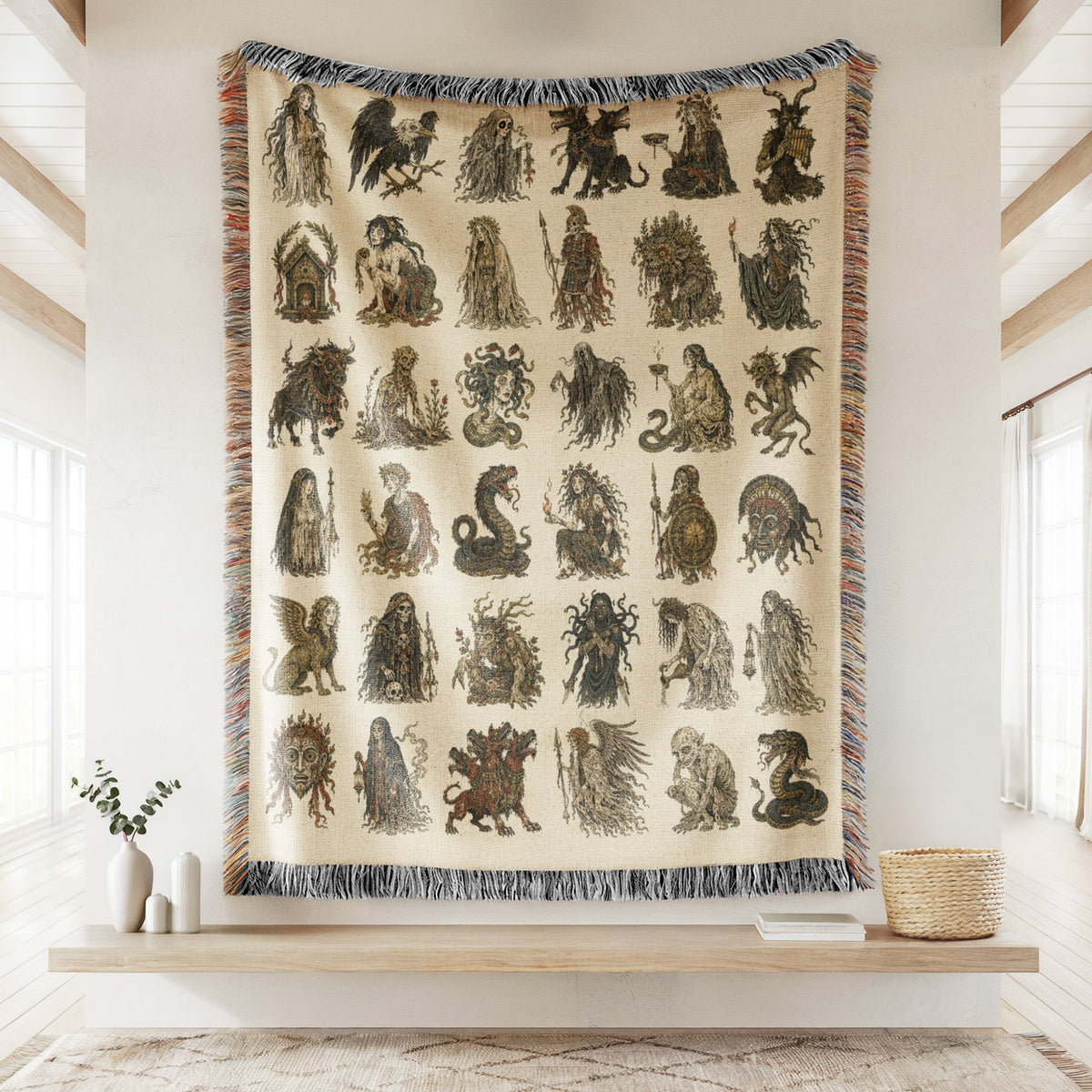 Wandering Spirits Bestiary Blanket