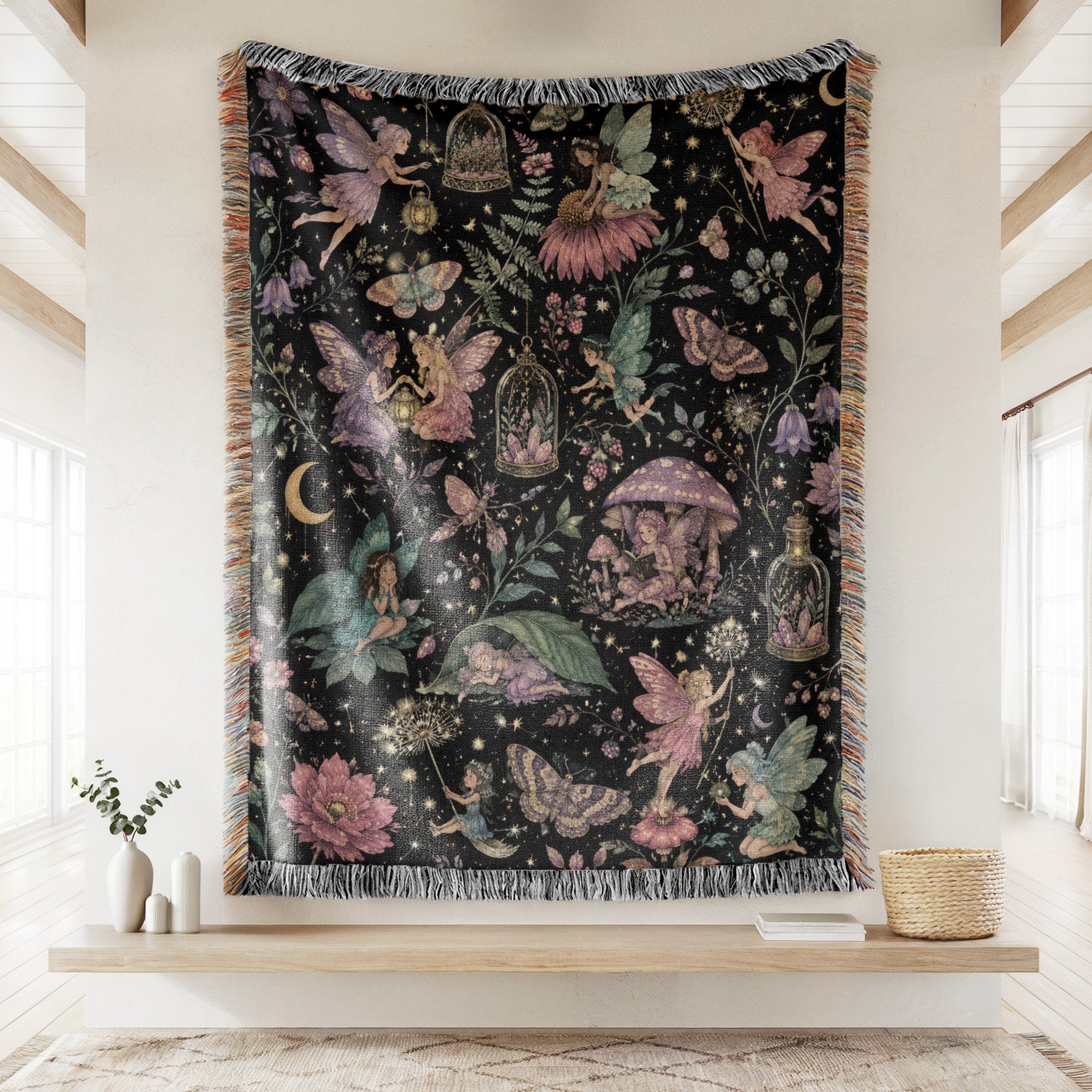 Fairies of the Midnight Garden Blanket Secondary image