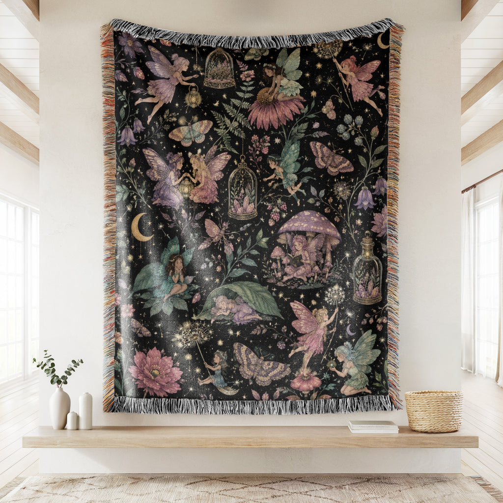 Fairies of the Midnight Garden Blanket