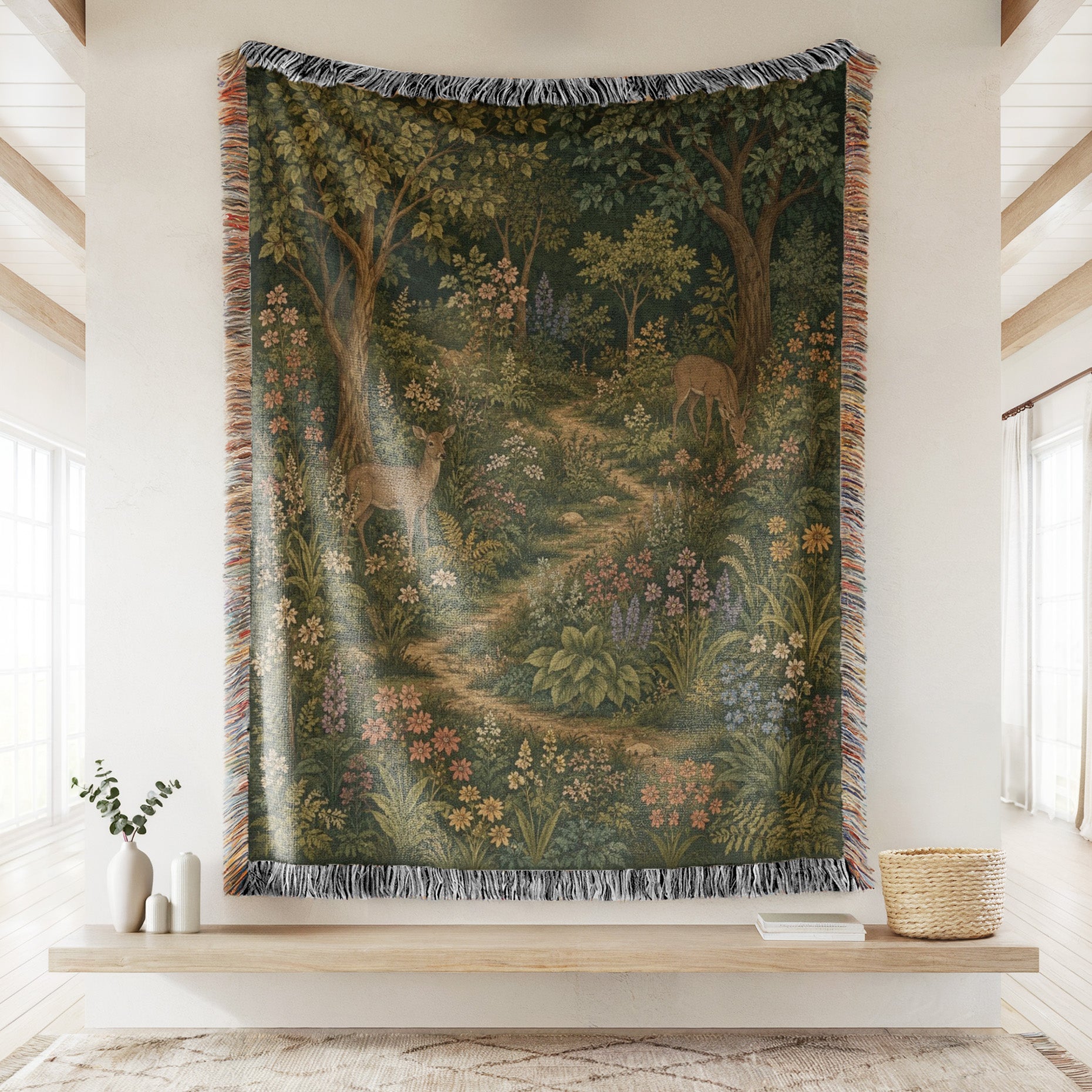 Deer Path Through the Grove Blanket Secondary image