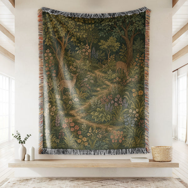 Deer Path Through the Grove Blanket