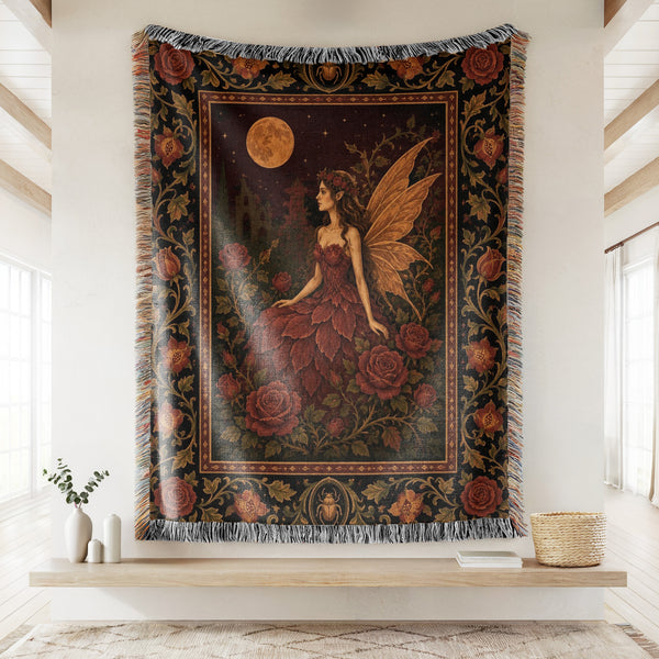 Crimson Rose Fairy Blanket