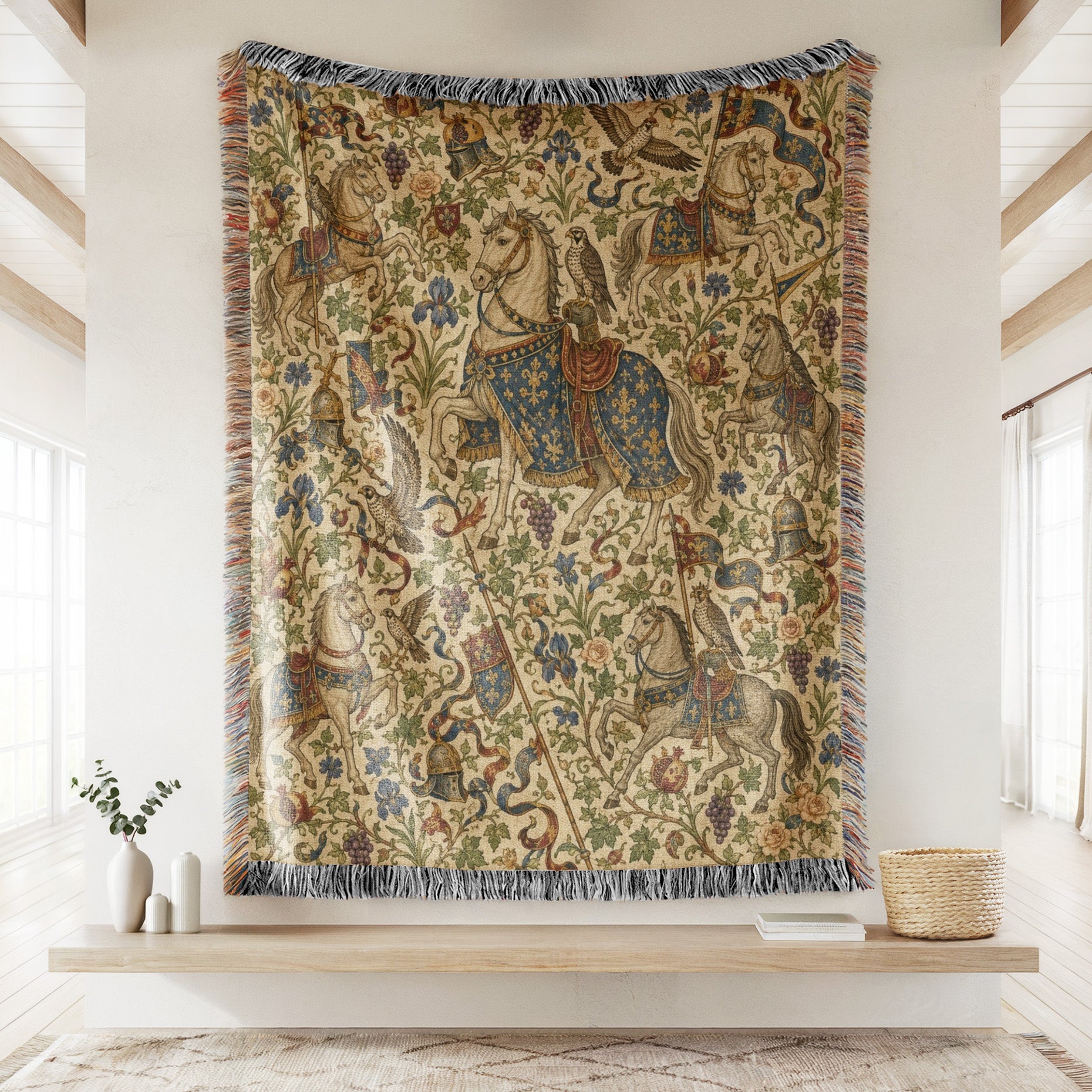The Heraldic Horse Garden Blanket Secondary image