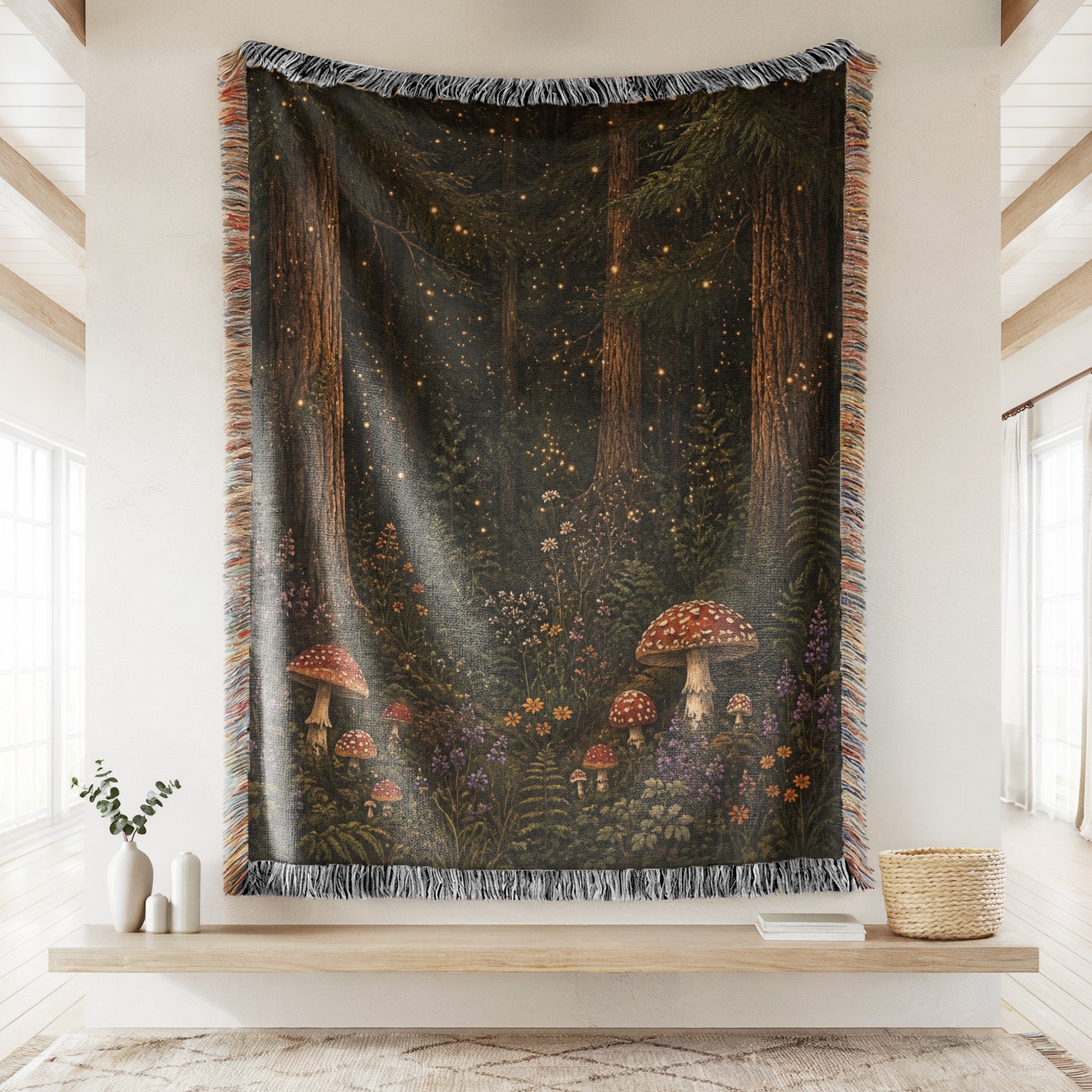 Fireflies & Toadstools Blanket Secondary image
