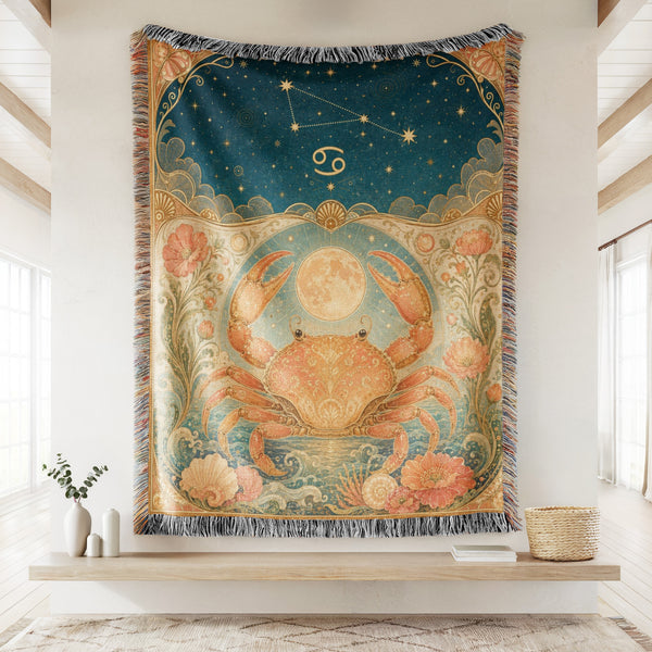 Cancer Moonlit Crab Blanket