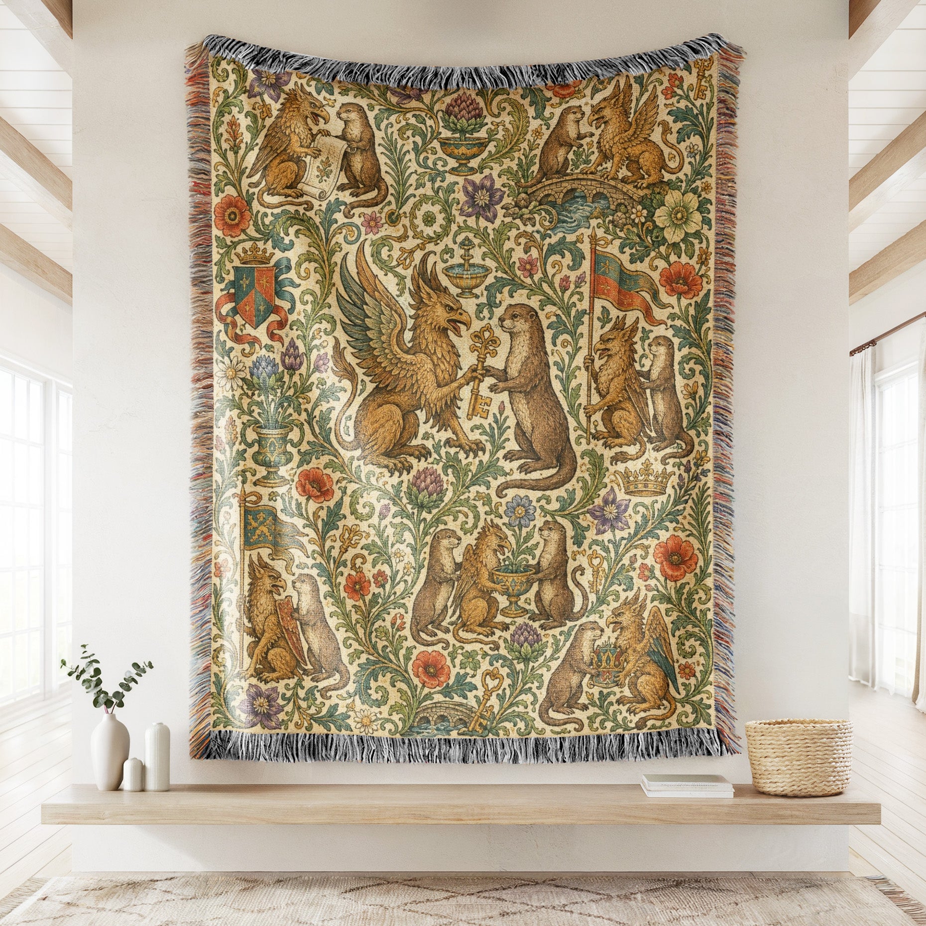 The Griffin & Otter Bestiary Blanket Secondary image