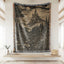 Moonlit Castle on the Cliffs Blanket