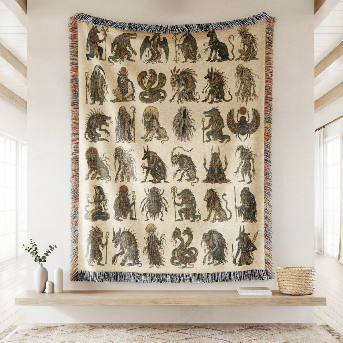 Ancient Egyptian Mythology Blanket