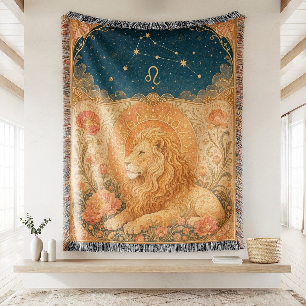 Leo Golden Lion Blanket