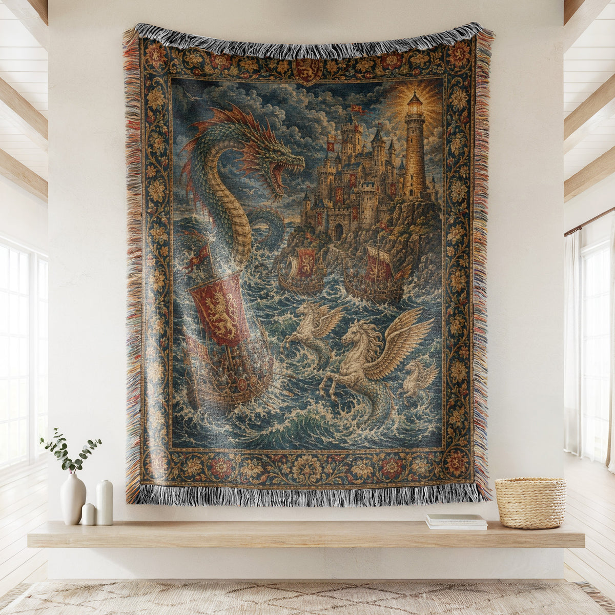 The Sea Dragon Siege Blanket