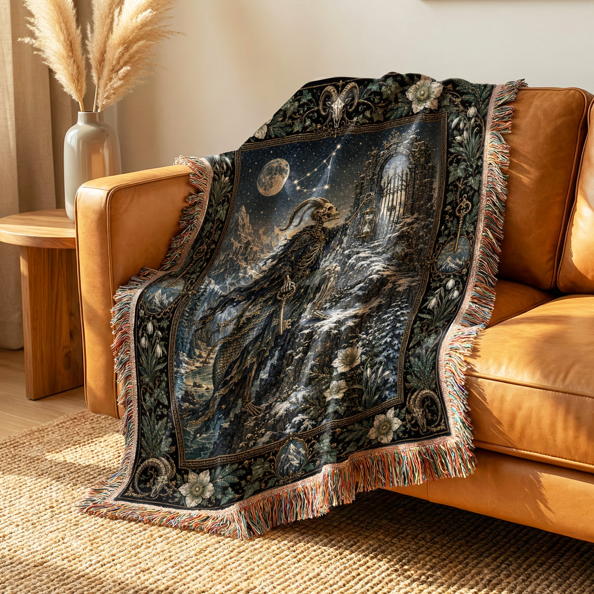 Capricorn Moonlit Gatekeeper Blanket