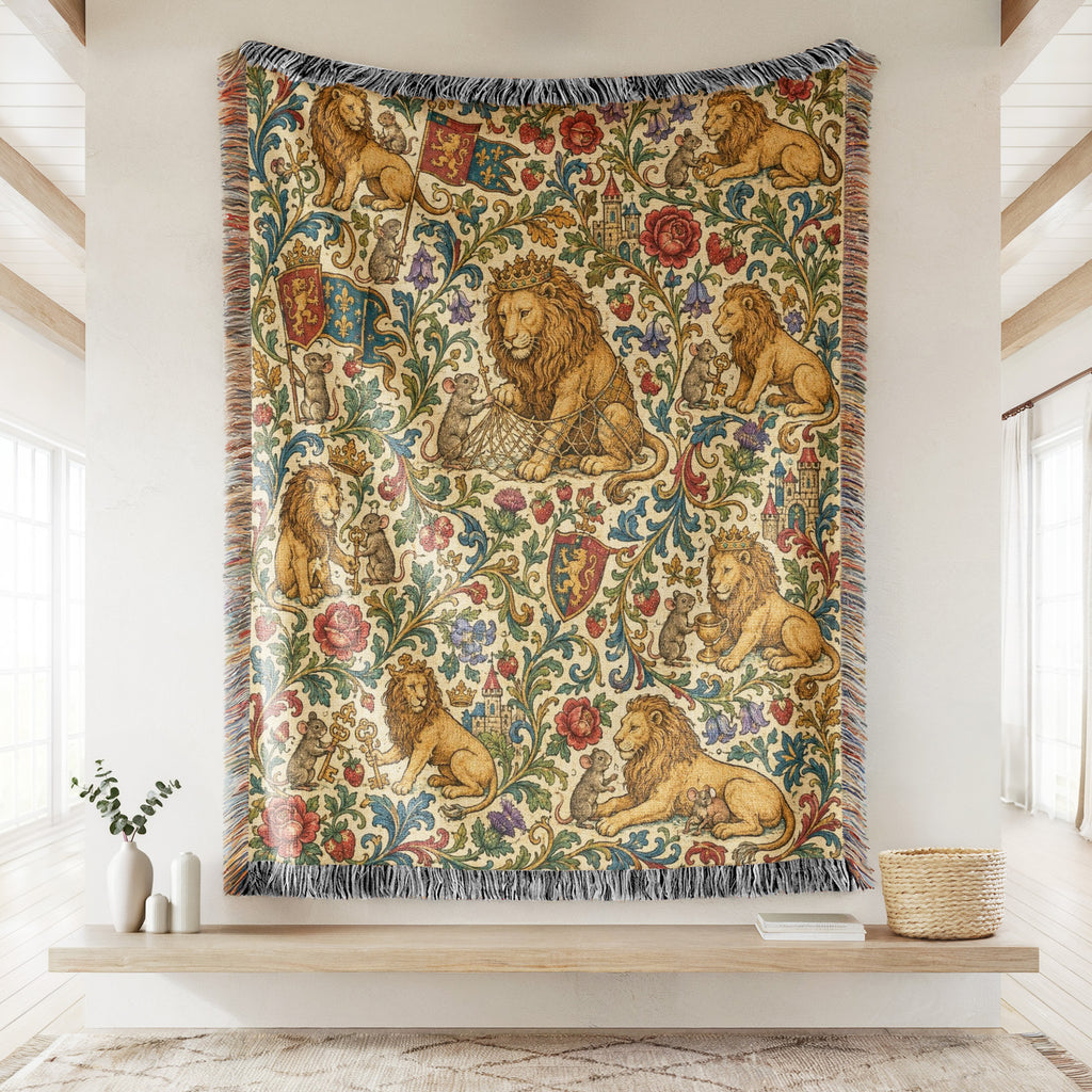 The Lion & Mouse Court Blanket