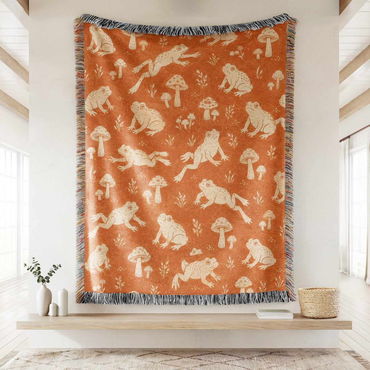 Toadstool Frog Blanket