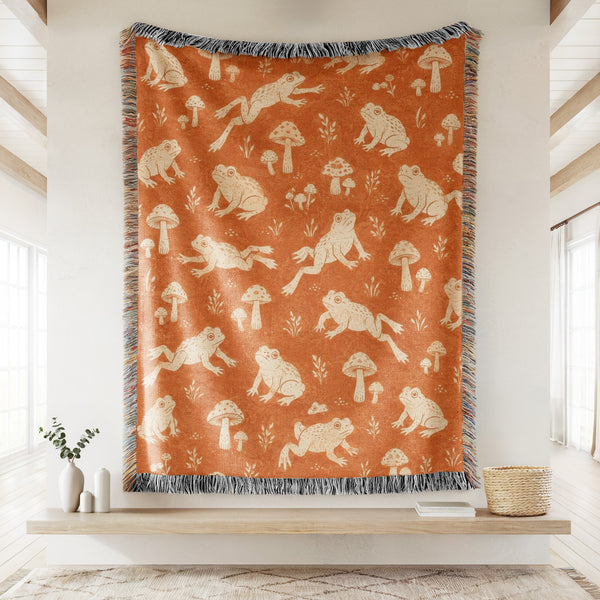 Toadstool Frog Blanket