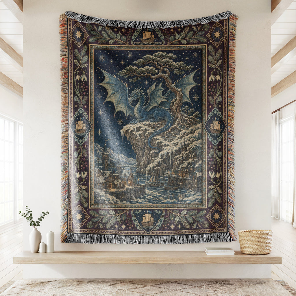 The Frostcliff Dragon Blanket