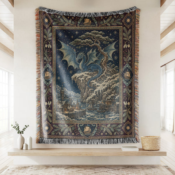 The Frostcliff Dragon Blanket