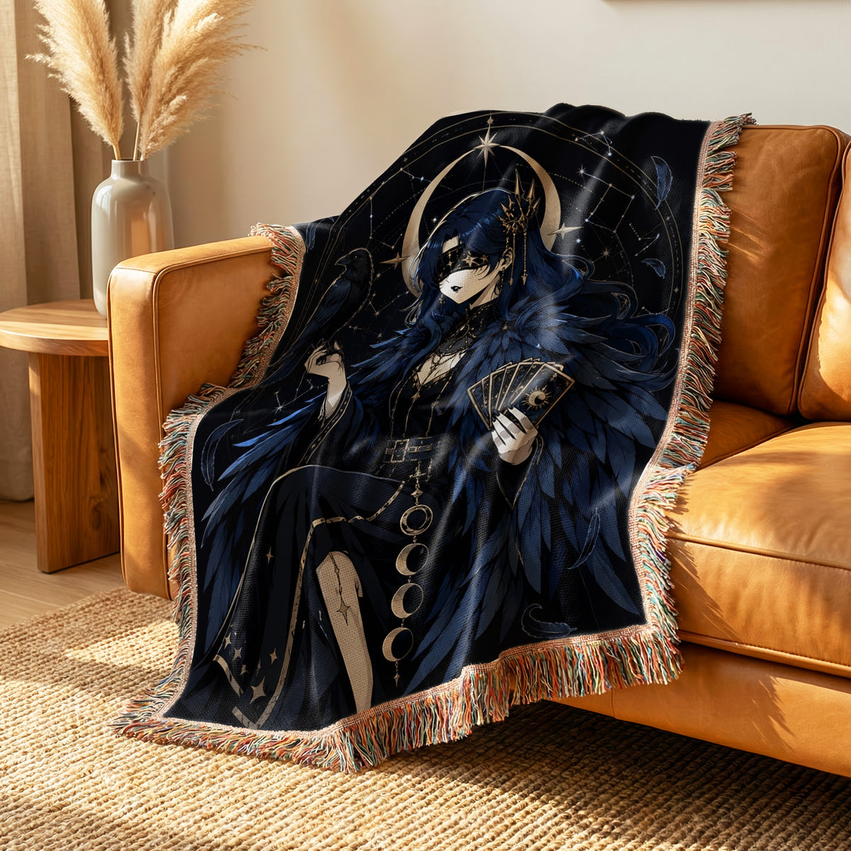 Raven Oracle Celestial Blanket