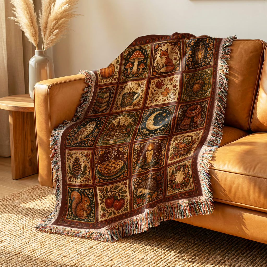 Autumn Tales Patchwork Blanket