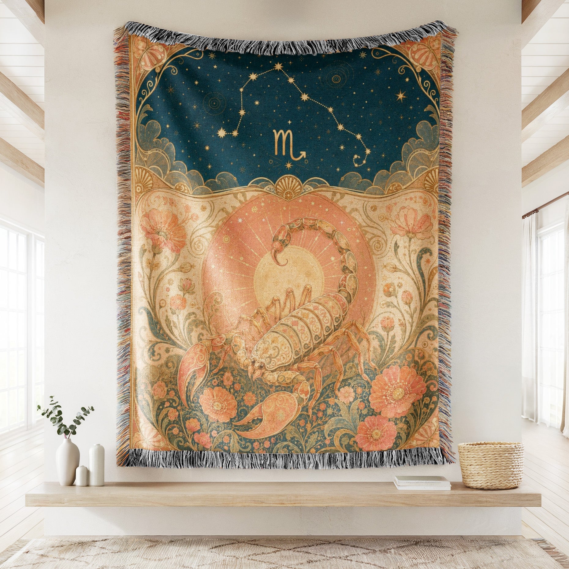 Scorpio Celestial Scorpion Blanket Secondary image