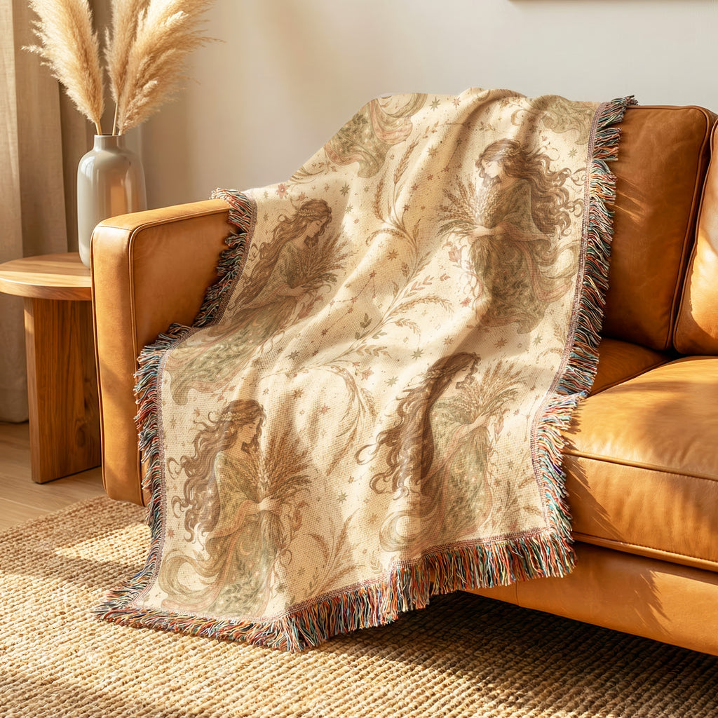 Virgo Harvest Maiden Pattern Blanket