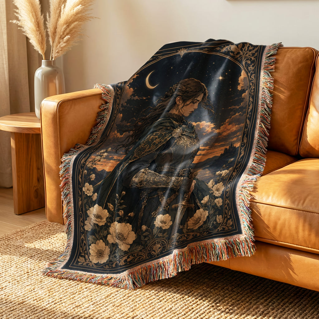 The Crescent Moon Knight Blanket