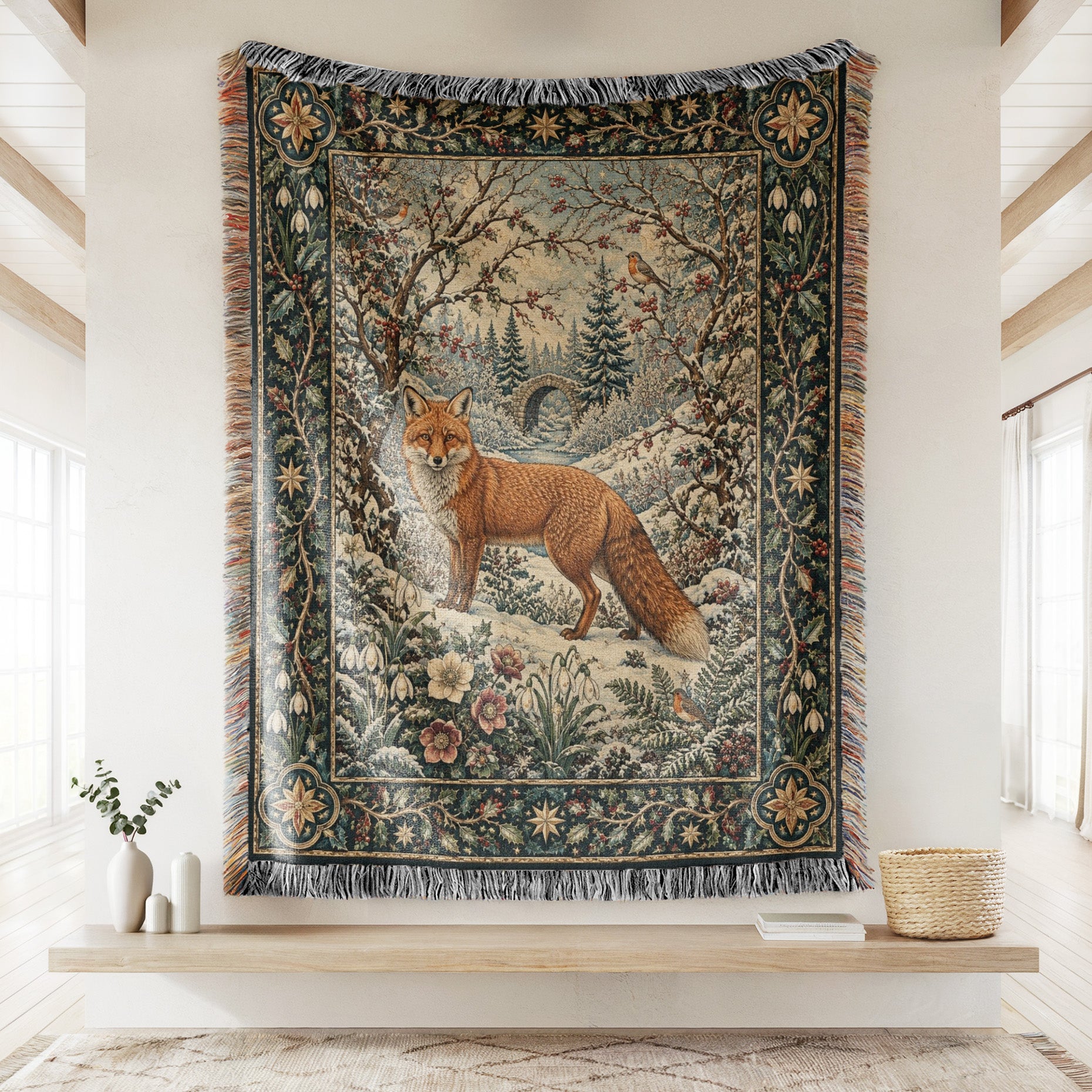 The Winter Fox Bridge Blanket Secondary image
