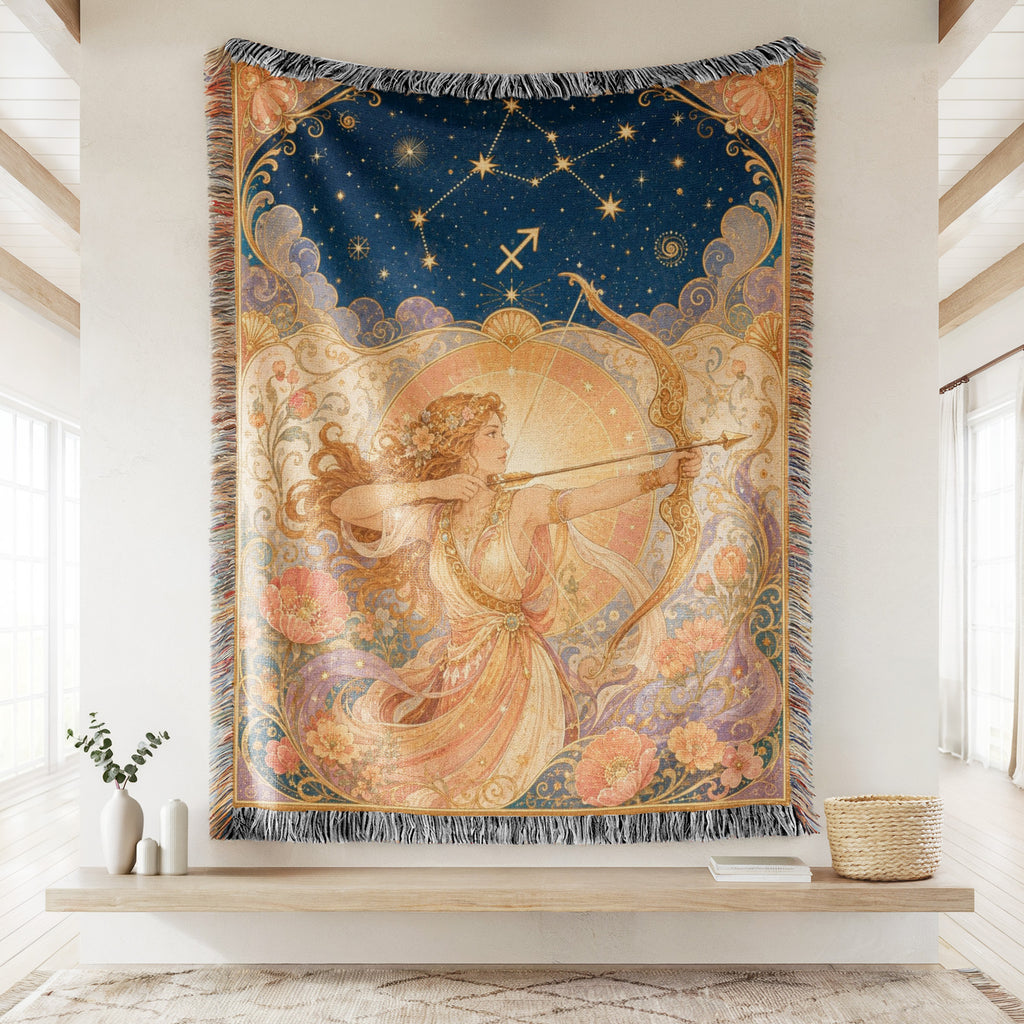 Sagittarius Celestial Archer Blanket