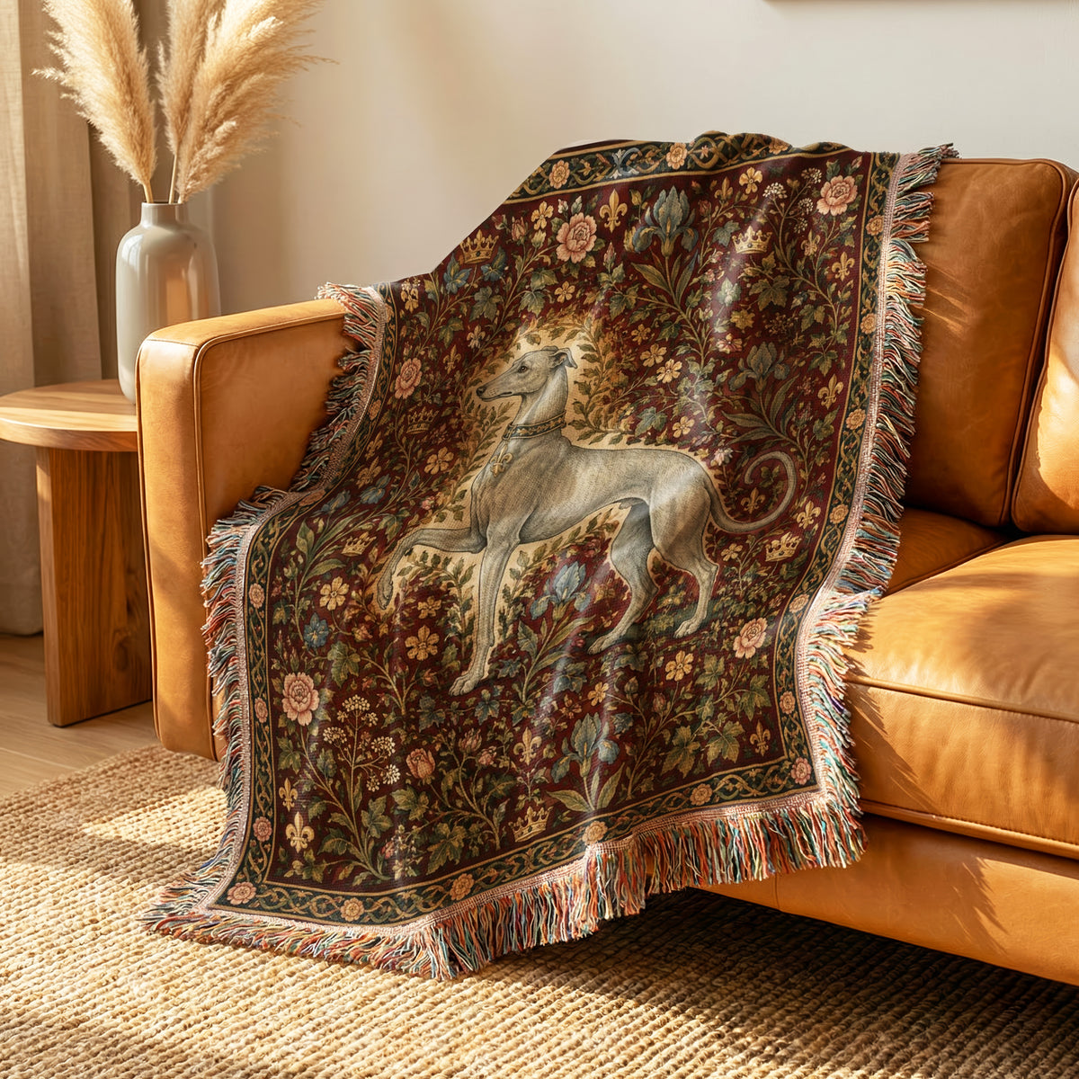 The Greyhound of the Rose Court Blanket