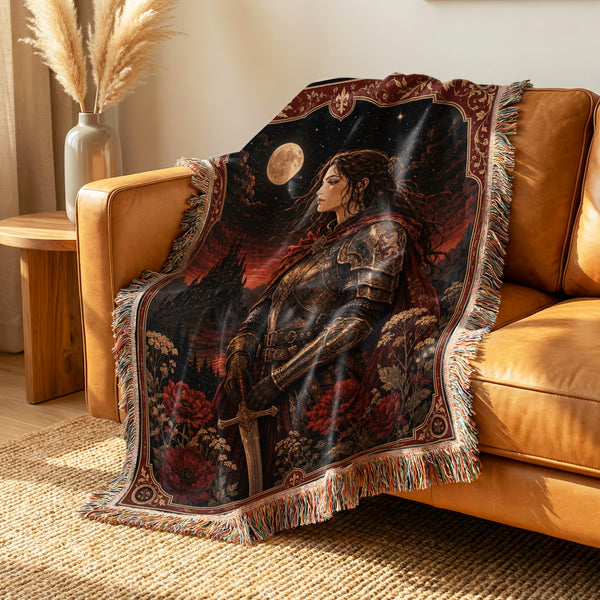 The Crimson Moon Knight Blanket