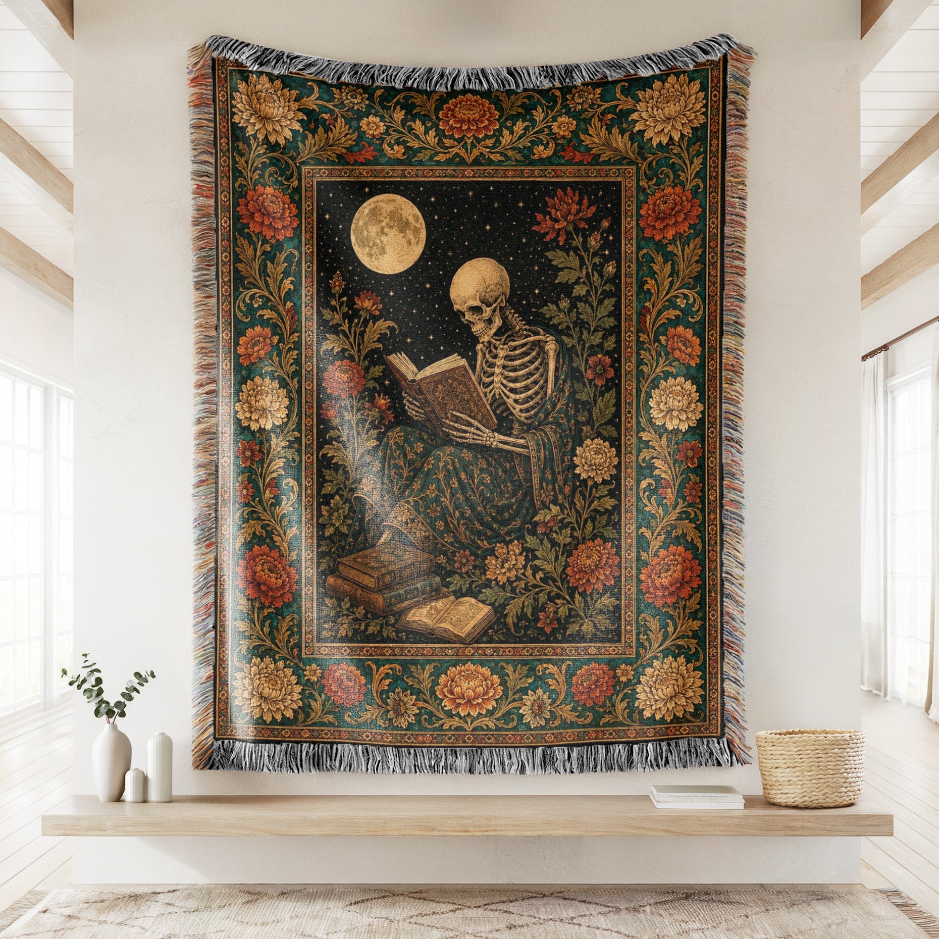Autumn Scholar Skeleton Blanket Secondary image