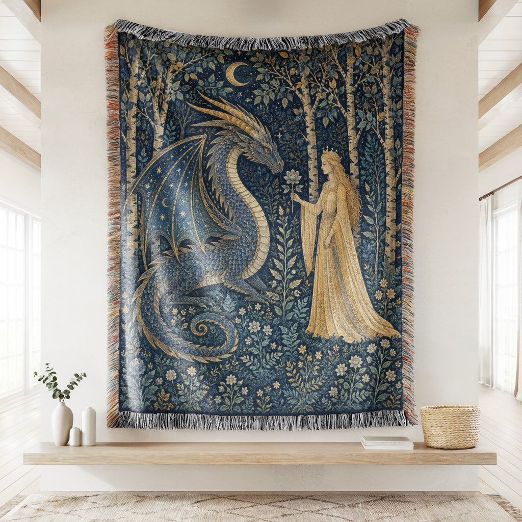 The Moonflower Dragon Blanket