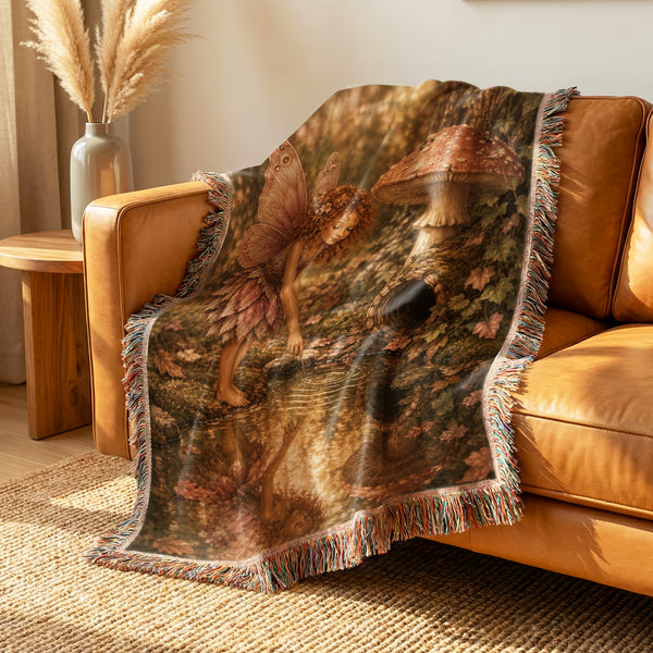 Woodland Mushroom Fairy Blanket