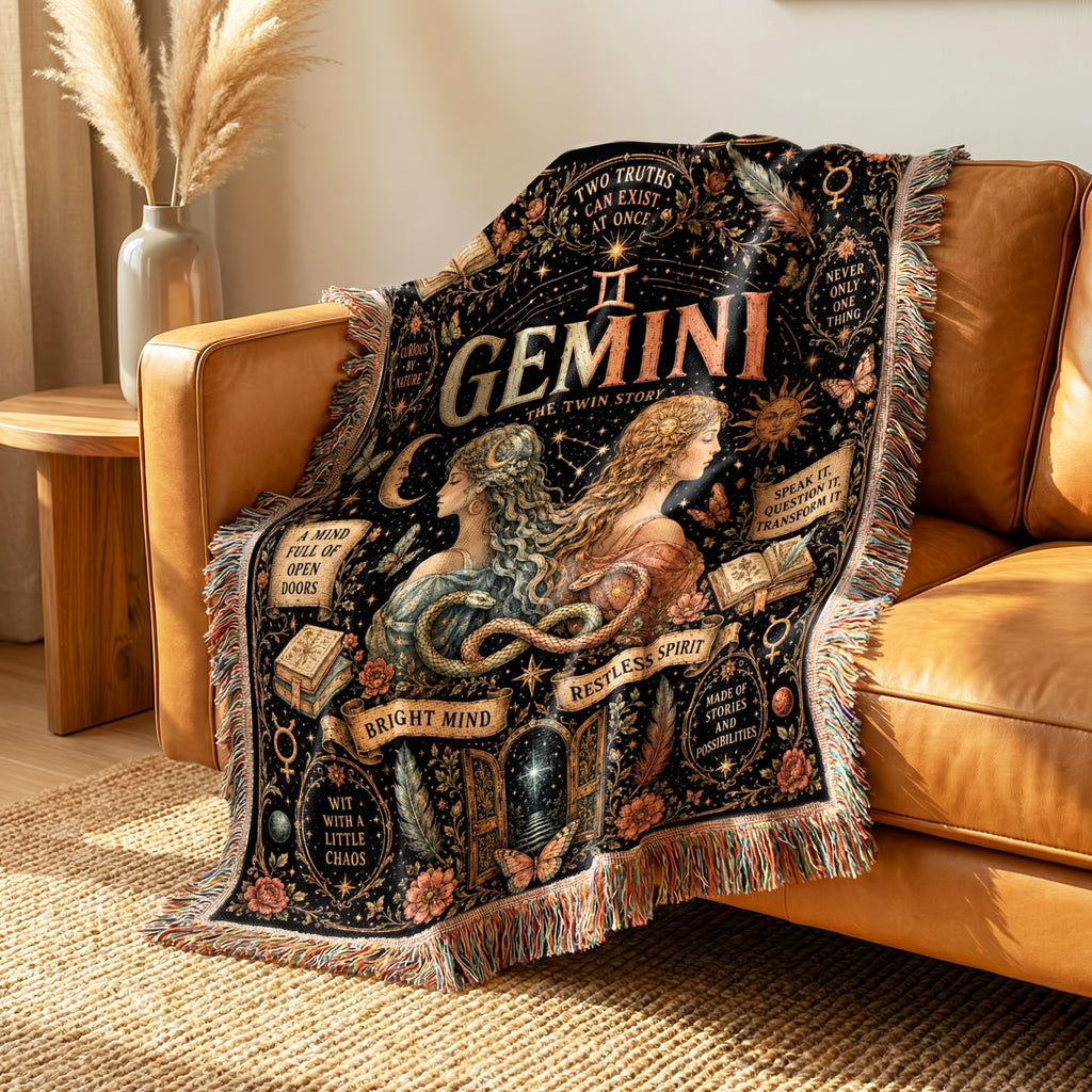 Gemini – The Twin Story Zodiac Blanket