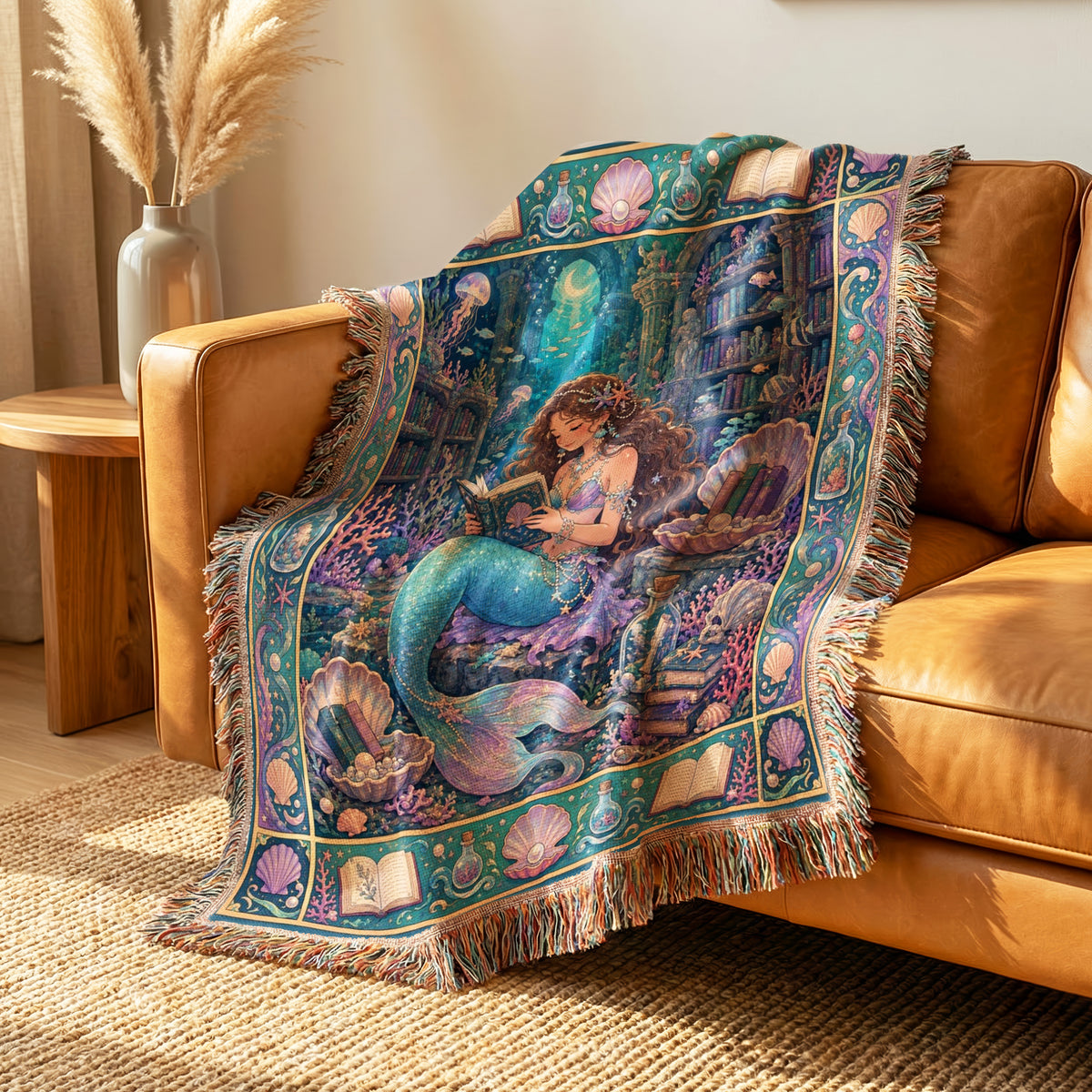 Mermaid's Secret Library Blanket