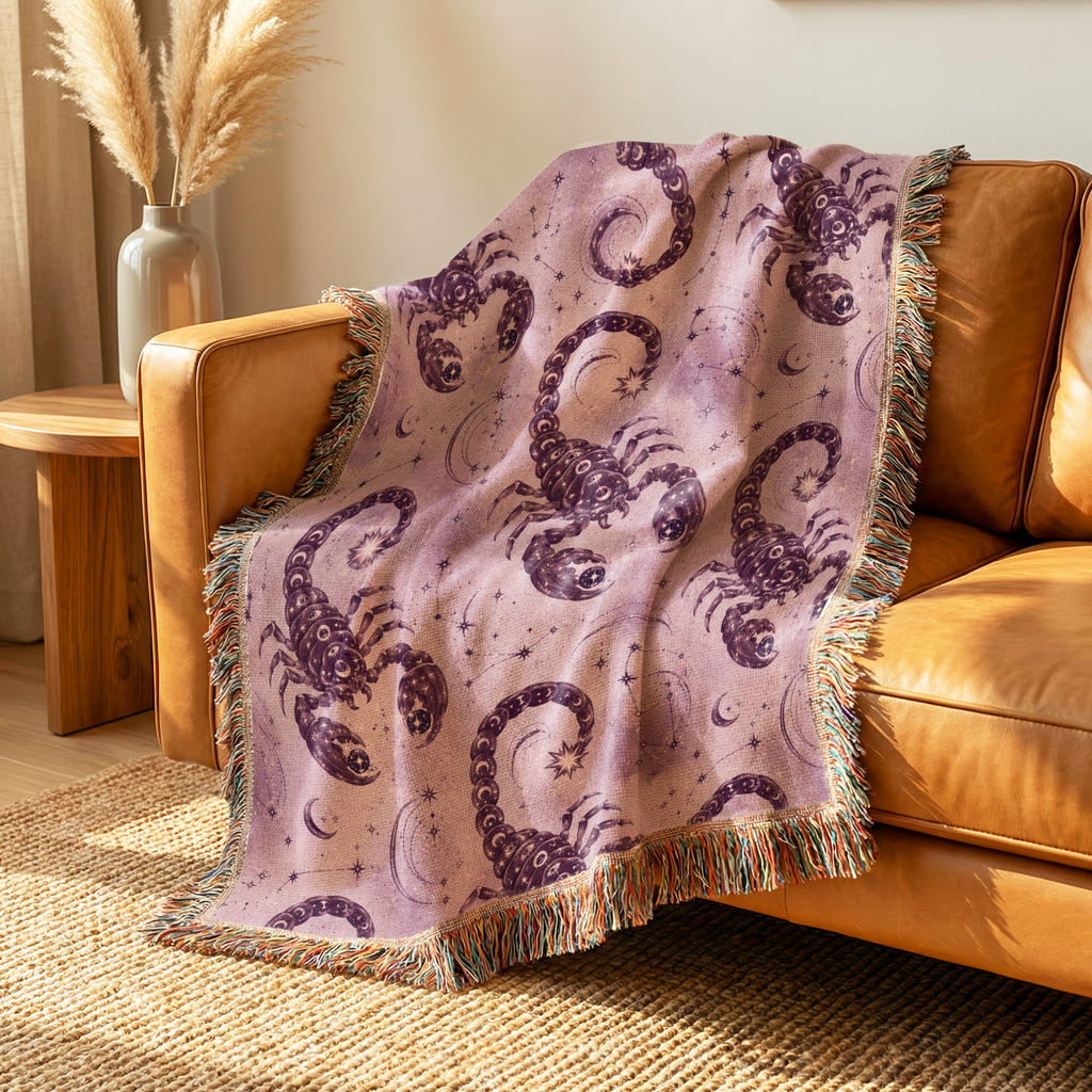 Scorpio Celestial Scorpion Pattern Blanket
