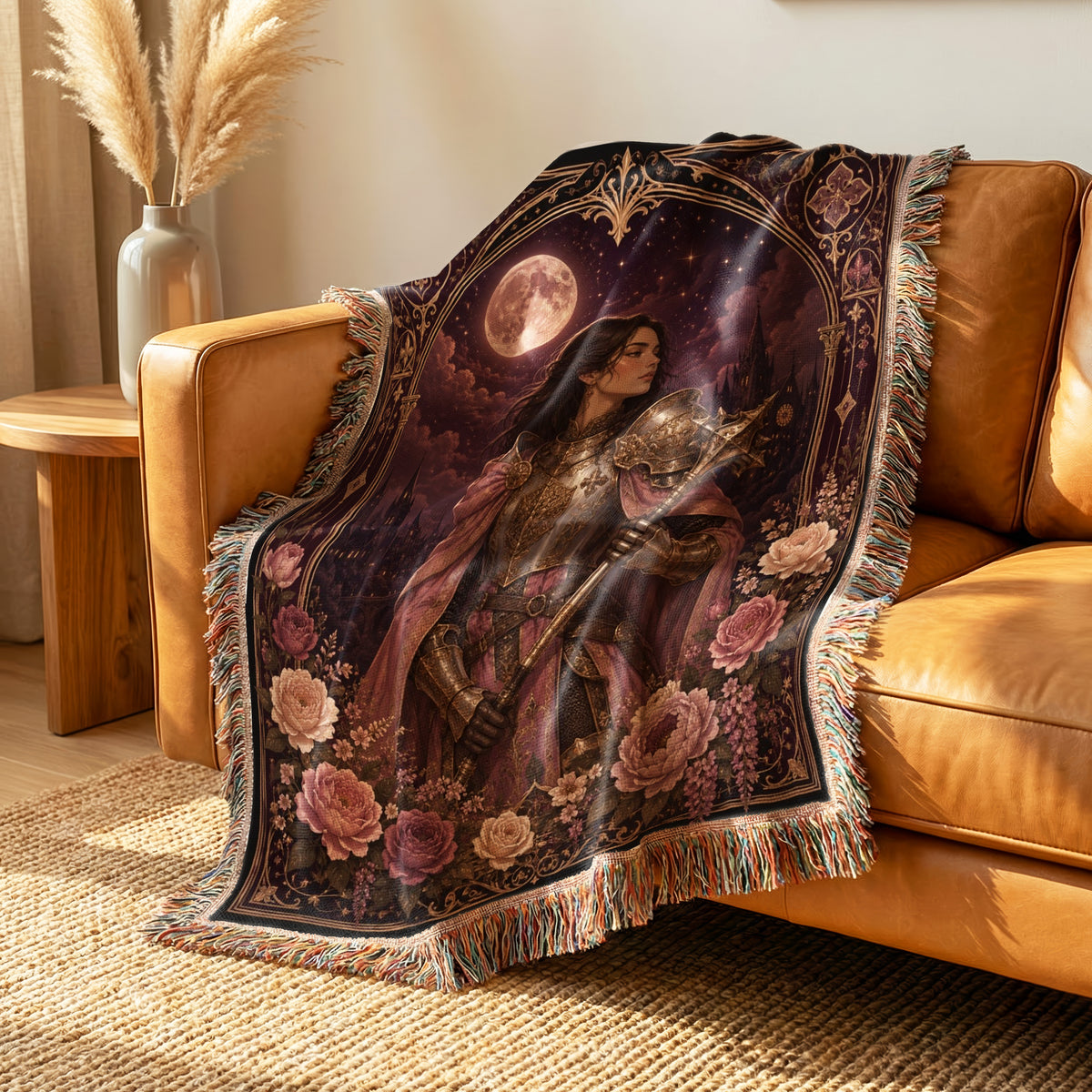 The Rosebound Knight Blanket