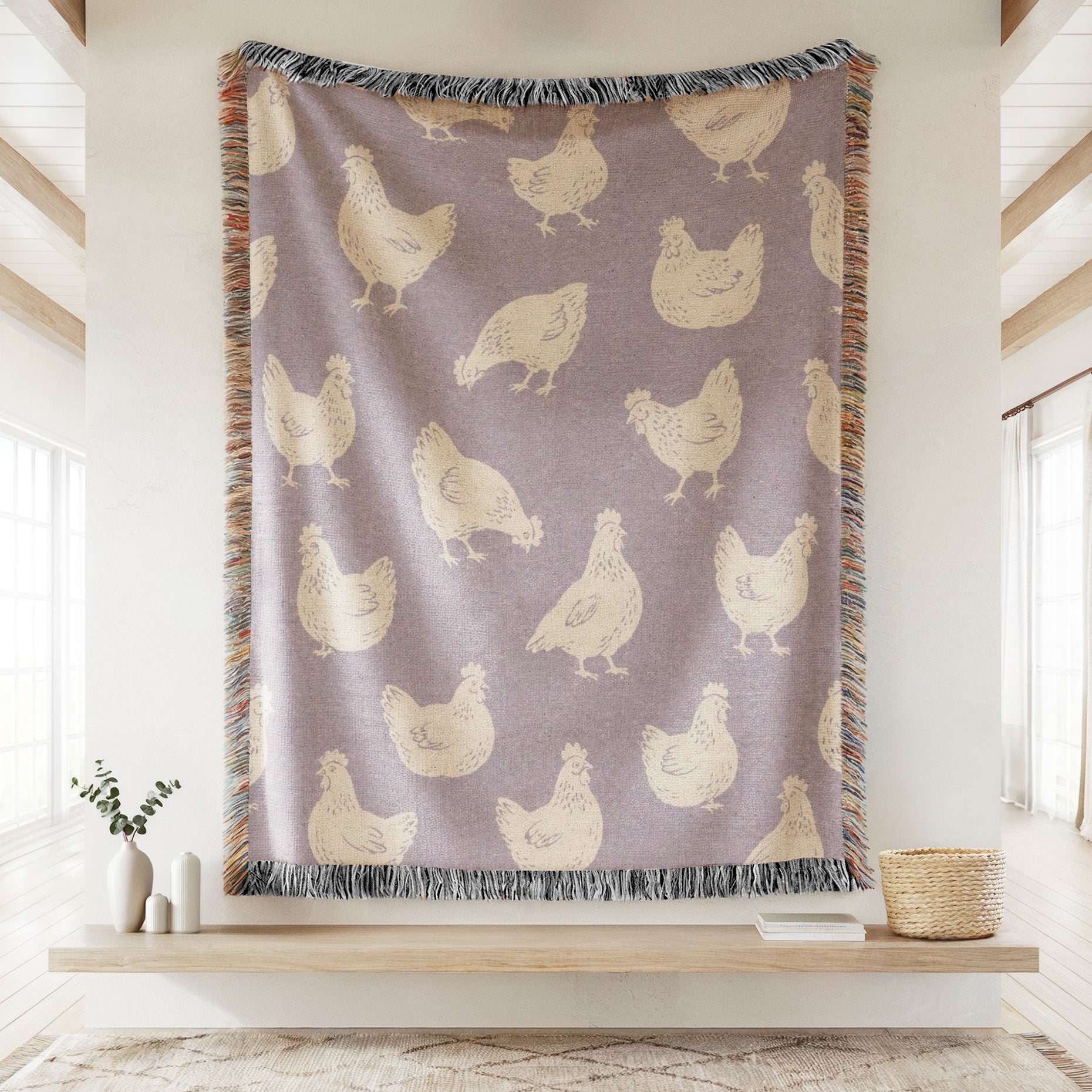 Lavender Hen Blanket Secondary image