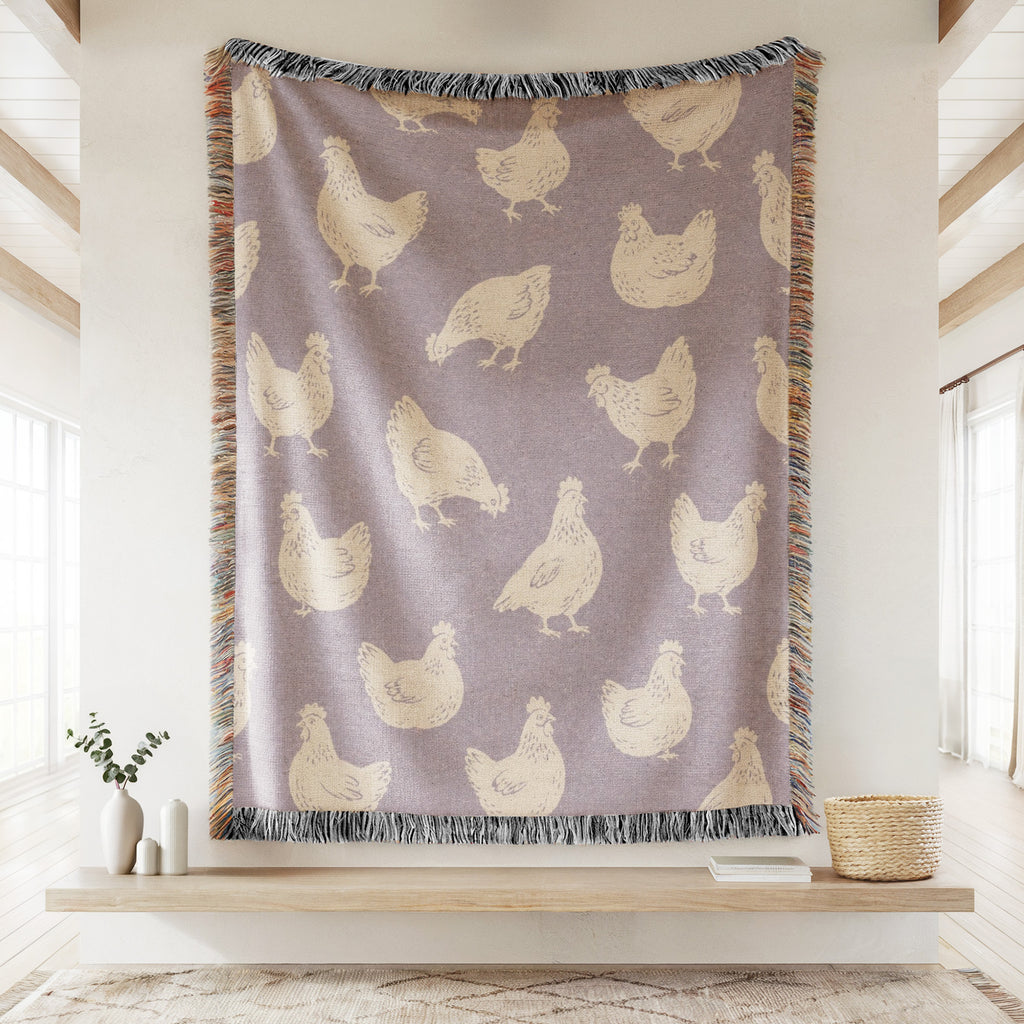 Lavender Hen Blanket