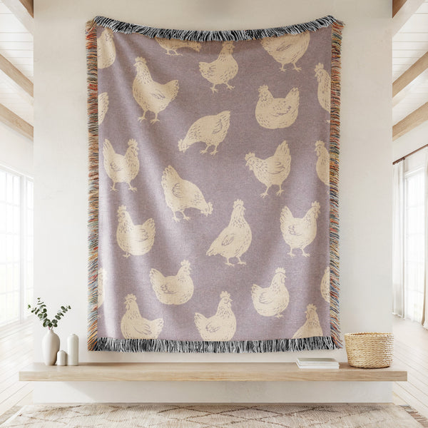Lavender Hen Blanket