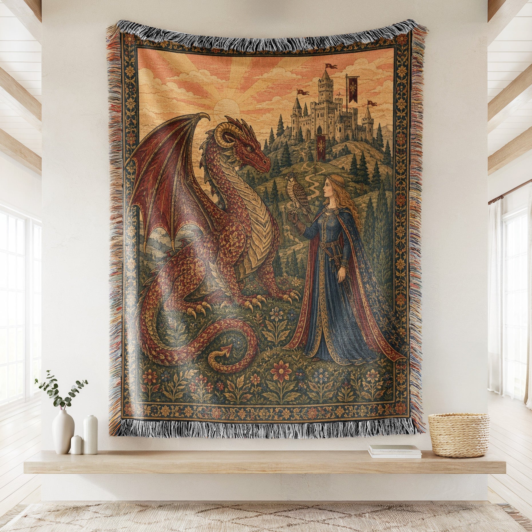 The Falconer’s Dragon Blanket Secondary image